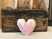 Load image into Gallery viewer, Small Pink Quilt Heart
