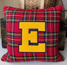 Load image into Gallery viewer, &quot;E&quot; Varsity Letter Pillow
