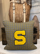 Load image into Gallery viewer, "S" Varsity Letter Pillow
