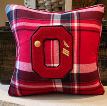 Load image into Gallery viewer, "O" Varsity Letter Pillow
