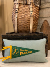 Load image into Gallery viewer, Green Bay Packers w QB Vintage Pennant Pillow
