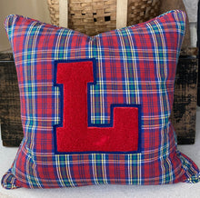 Load image into Gallery viewer, "L" Varsity Letter Pillow
