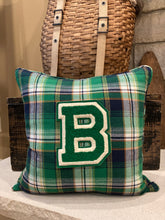Load image into Gallery viewer, &quot;B&quot; Varsity Letter Pillow Thrifted shirt
