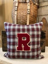 Load image into Gallery viewer, "R" Varsity Letter Pillow
