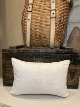Load image into Gallery viewer, &quot;3 Hearts&quot; Grainsack Pillow
