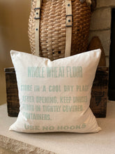 Load image into Gallery viewer, Whole Wheat Flour (no phone number) - flour sack, material back, zipper bottom
