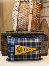 Load image into Gallery viewer, University of Iowa Yellow Vintage Pennant Pillow
