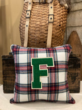 Load image into Gallery viewer, &quot;F&quot; Varsity Letter Pillow Thrifted shirt
