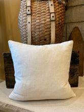 Load image into Gallery viewer, Coony Brand seed sack pillow, sewn closed, 18x18 down insert
