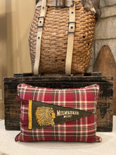 Load image into Gallery viewer, "Milwaukee" Vintage Pennant Pillow
