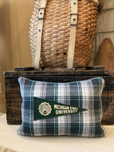 Load image into Gallery viewer, Michigan State Vintage Pennant Pillow
