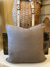 Load image into Gallery viewer, Fulton Grain sack, fabric back with custom piping and zipper closure, 18x18 down insert
