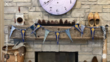 Load image into Gallery viewer, Notre Dame Pennant Banner (5 ND pennants &amp; 6 fabric)
