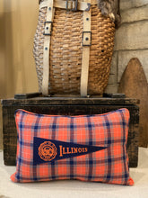 Load image into Gallery viewer, UofI Vintage Pennant Pillow
