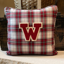Load image into Gallery viewer, &quot;W&quot; Varsity Letter Pillow
