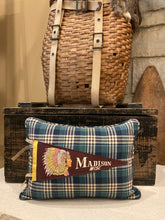 Load image into Gallery viewer, Madison Wisc. Vintage Pennant Pillow
