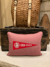 Load image into Gallery viewer, Ohio State Vintage Pennant Pillow
