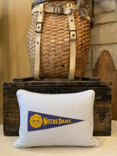 Load image into Gallery viewer, Notre Dame Vintage Pennant Pillow
