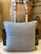 Load image into Gallery viewer, Renk&#39;s Vicland Oats Sack pillow, fabric back with custom piping, zipper closure, 20x20 down insert
