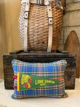 Load image into Gallery viewer, &quot;Lake Geneva WIS&quot; Vintage Pennant Pillow
