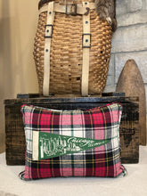 Load image into Gallery viewer, Chicago Illinois Vintage Pennant Pillow
