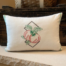 Load image into Gallery viewer, "Tomato Dish Towel" Pillow - new poly insert, button back, 12x16
