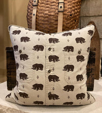 Load image into Gallery viewer, Woolrich Bear shirt Pillow
