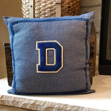 Load image into Gallery viewer, &quot;D&quot; Varsity Letter Pillow
