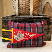 Load image into Gallery viewer, Devil's Lake State Park Pennant Pillow
